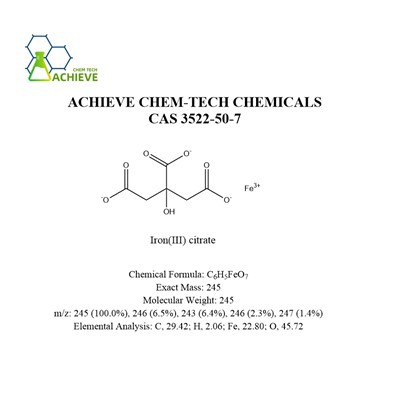 Demir (III) Sitrat CAS 3522-50-7